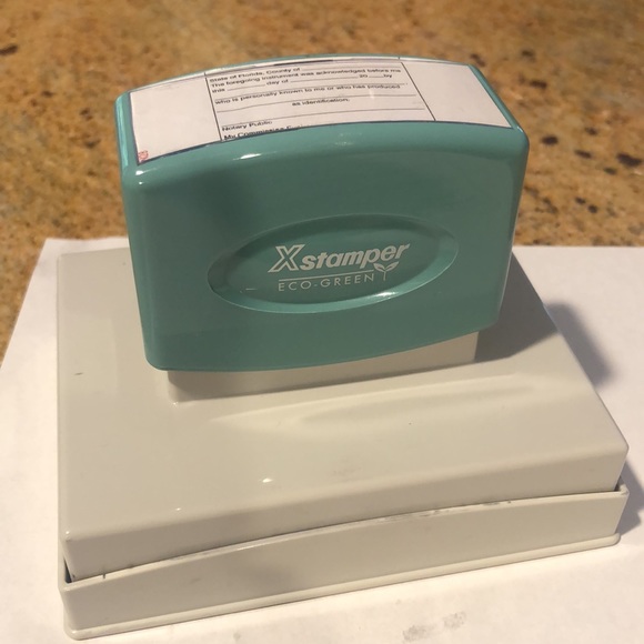 Black Ink Notary Public Acknowledgement Self-inking Rubber Stamp - Picture 4 of 7